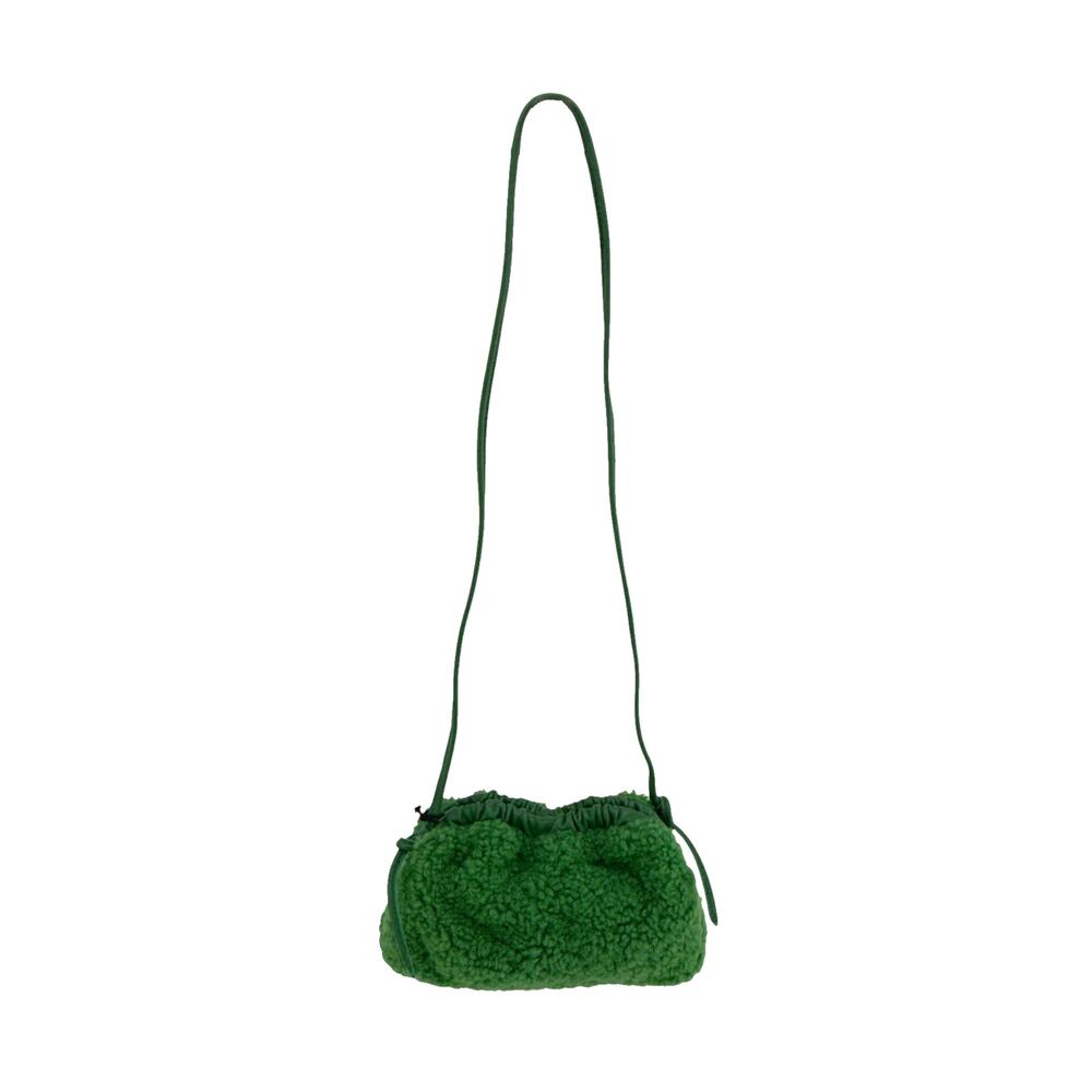 MANSUR GAVRIEL Mini Cloud Clutch Bag in Emerald Shearling - Picture 7 of 13